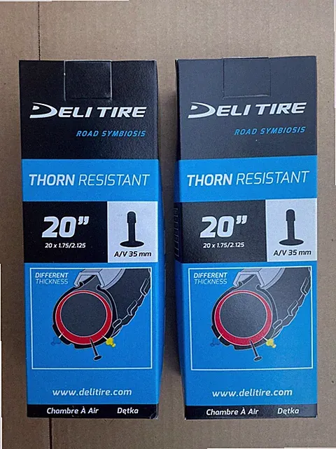 2 PACK Inner Tubes 20 x 1.75/2.125 Bicycle Heavy Duty Thorn Resistant BMX Bike