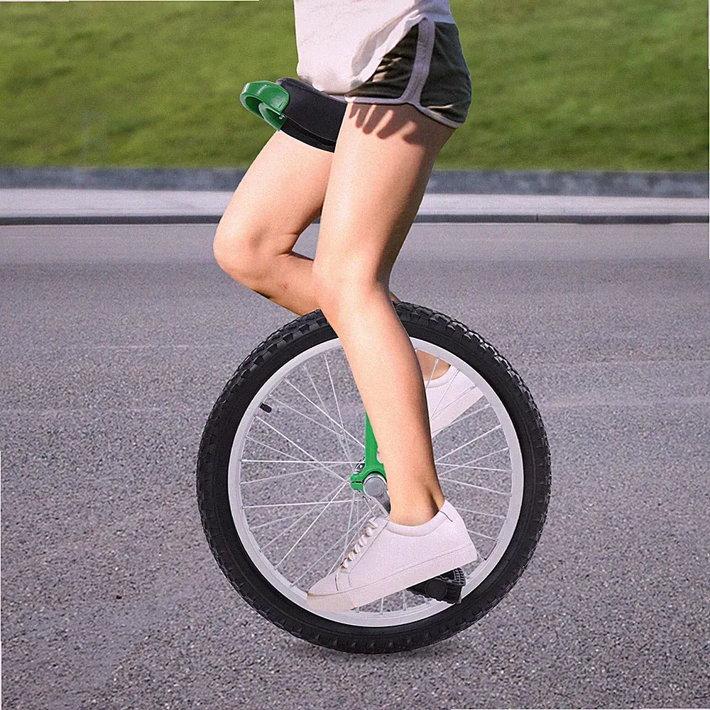 20 Inch Wheel Outdoor Unicycle Height Adjustable Sport Fitness Exercise Unicycle