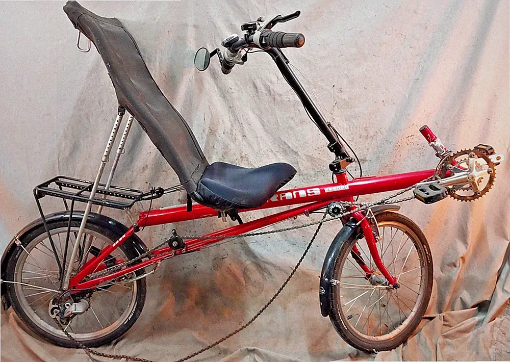 2000 Rans Rocket Recumbent Bike Small 16 Speed Deore SRAM Steel Cafe Commuter
