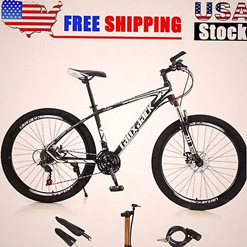 27.5 inches Wheels 21 Speed Adult Mountain Bike Bicycle MTB+Bike Lock+Air Pump