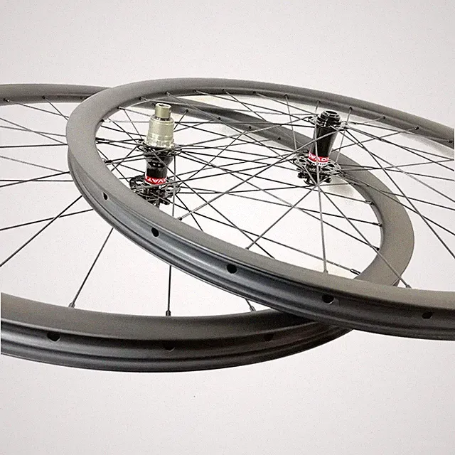 29er XC Marathon Cross Country Bike Race Carbon Wheelset Tubeless Rims UD Matte