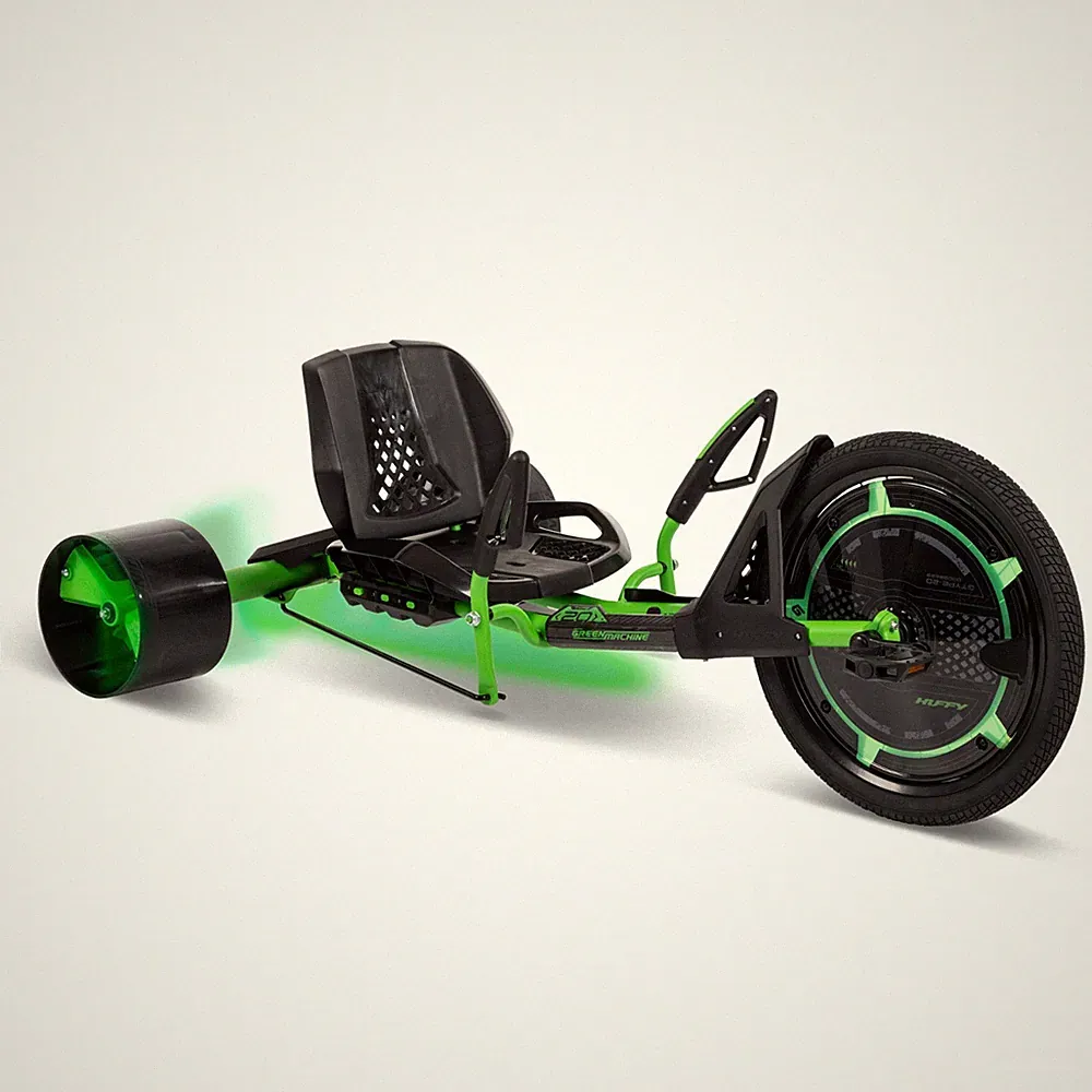 Huffy 20" Green Machine Drift Trike, Ages 8+ Years, Green/Black, Kids, Unisex