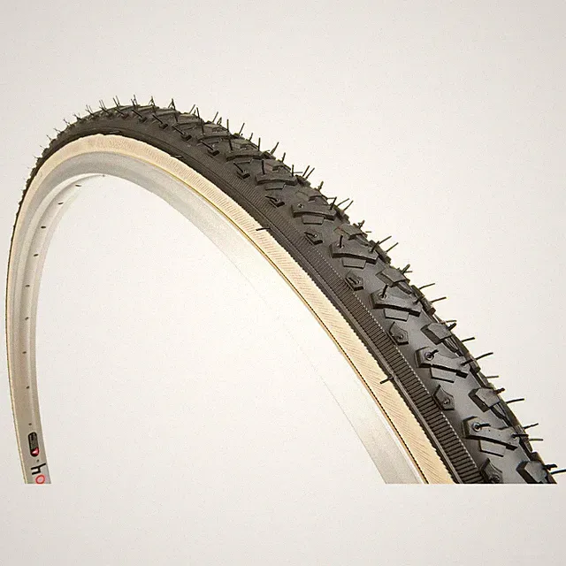 Kenda K161 Kross Cyclo Tire 27x1-3/8" Black/Tan Steel Bead Road Hybrid 27" Bike